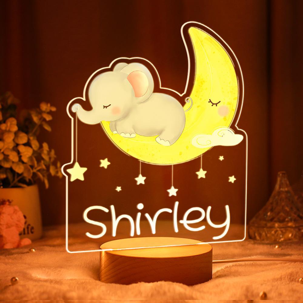 Personalisierte Baby Geschenke Kinderzimmer Dekor Koala Nachtlicht Mädchen Kinderzimmer Lampe
