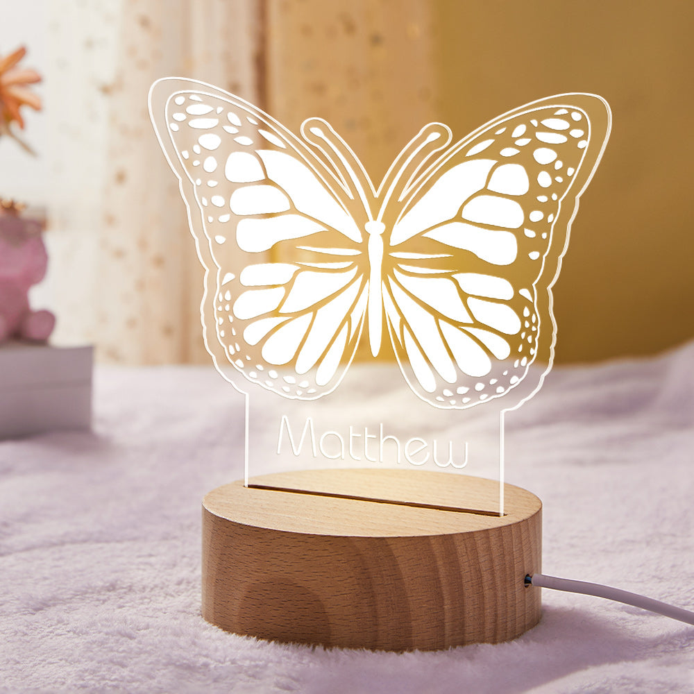 Benutzerdefinierte Nachtlicht Schmetterling Fee Für Kinder Baby Mädchen Housewarminggeschenk